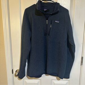 Patagonia Navy Blue Quarter-Zip Fleece